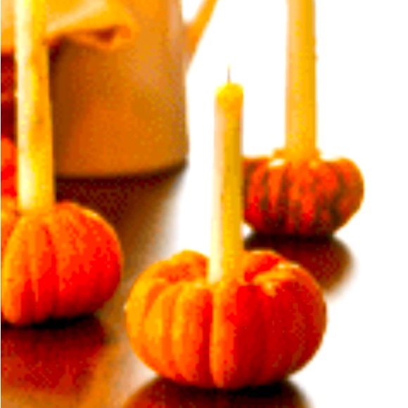 Ceramic Pumpkin Candle Stick Holder - Halloween Decoration - Picture 4 of 10